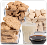 Soy products contain antioxidants and mimic the effects of the estrogen.