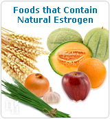 Foods that contain natural estrogen.