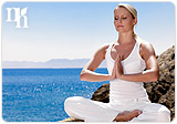 Yoga helps women relax.